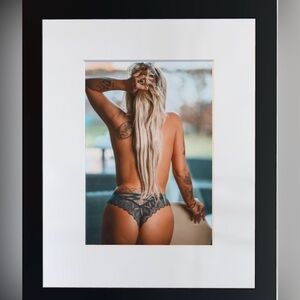 “Quiet Defiance” – Framed 5x7 Art Print Displayed in 8x10 Mat